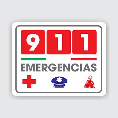 911 emergencias 20x25