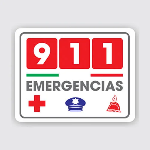911 emergencias 20x25