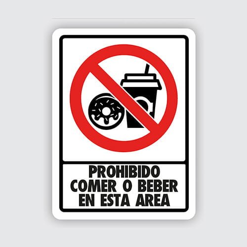 No introducir alimentos 25x35