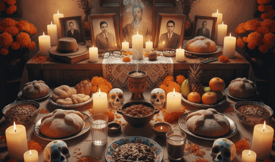 elementos de la ofrenda de dia de muertos