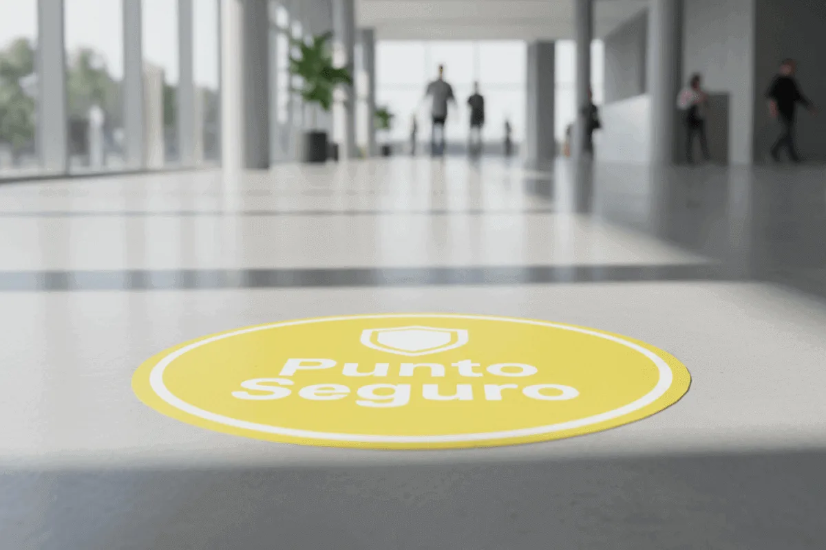 señalamiento de piso