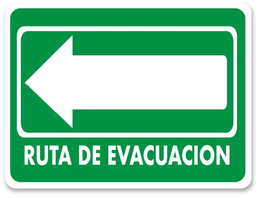 ruta de evacuacion