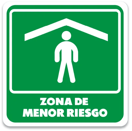 zona de menor riesgo