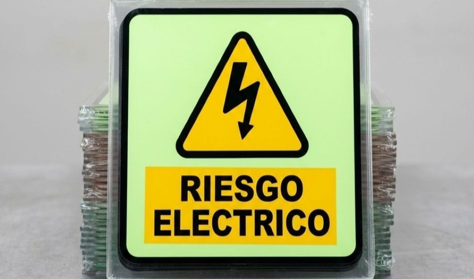 señal de riesgo electrico